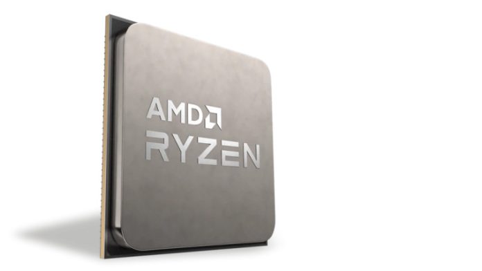 An AMD Ryzen processor render