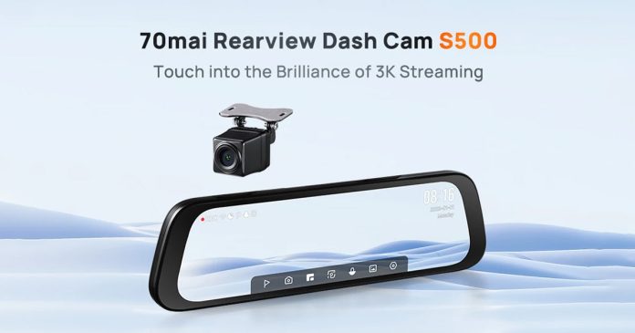 70mai Rearview Dash Cam S500 je nadupané smart zrkadlo s 3K kamerou