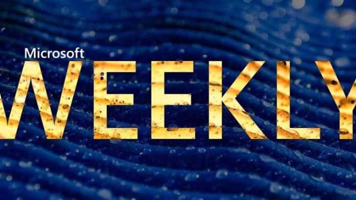 A Microsoft Weekly banner