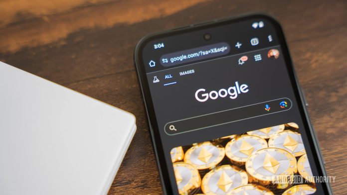 Google Search on smartphone stock photo (2)