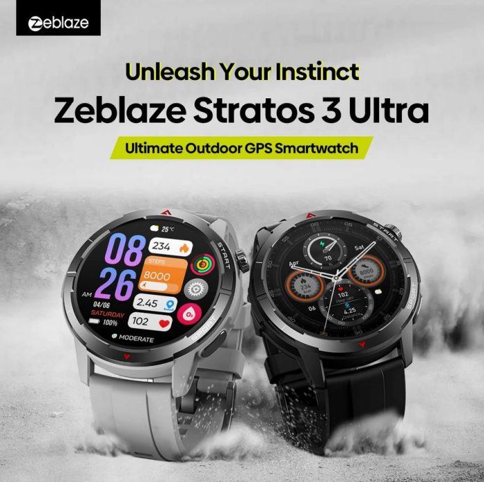 Zeblaze Stratos 3 Ultra : AMOLED οθόνη 1.43