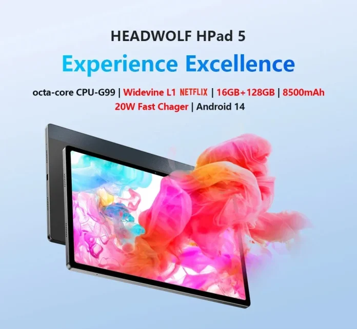 Headwolf HPad 5 : Android 14 και μια πολύ μεγάλη οθόνη 10.5