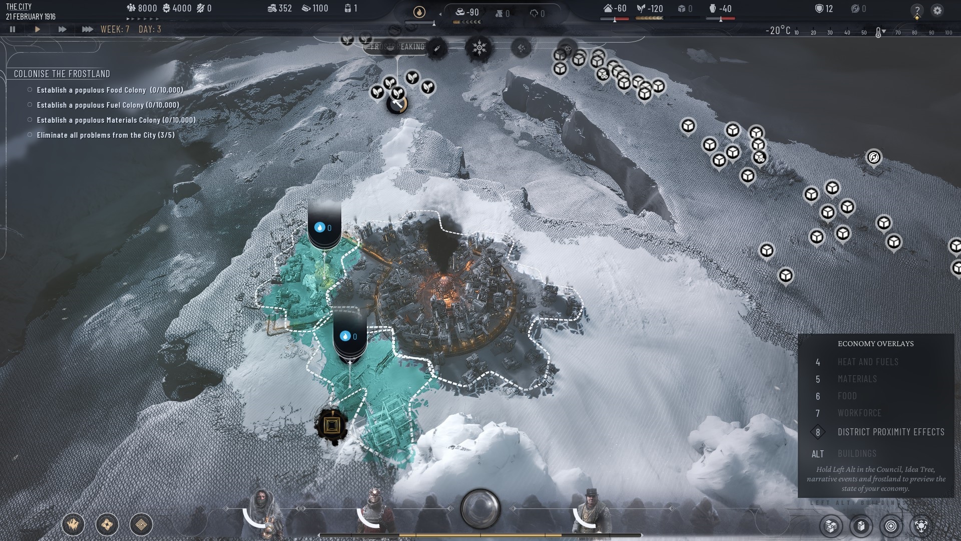 Το Frostpunk 2 αναθεωρήστε το περιβάλλον εργασίας σκοτεινής λειτουργίας