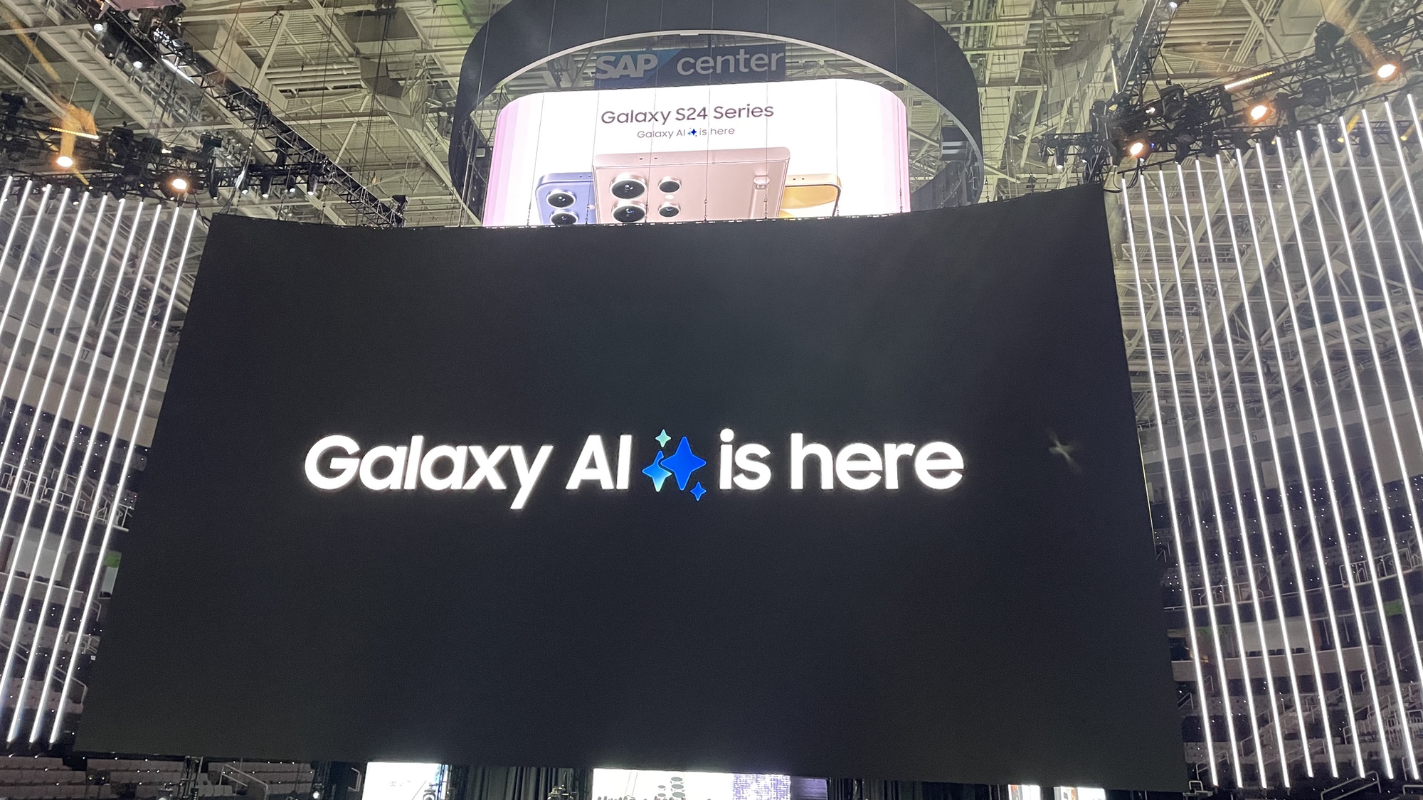 Banner Galaxy AI στο Galaxy Unpacked 2024