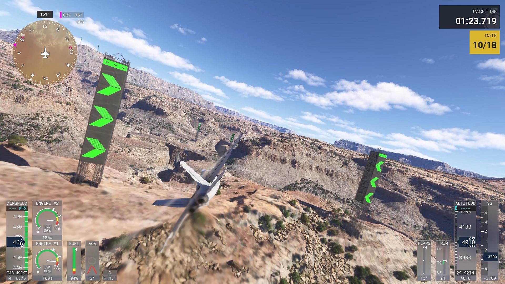 Microsoft Flight Simulator 2024 F18 Hornet Grand Canyon