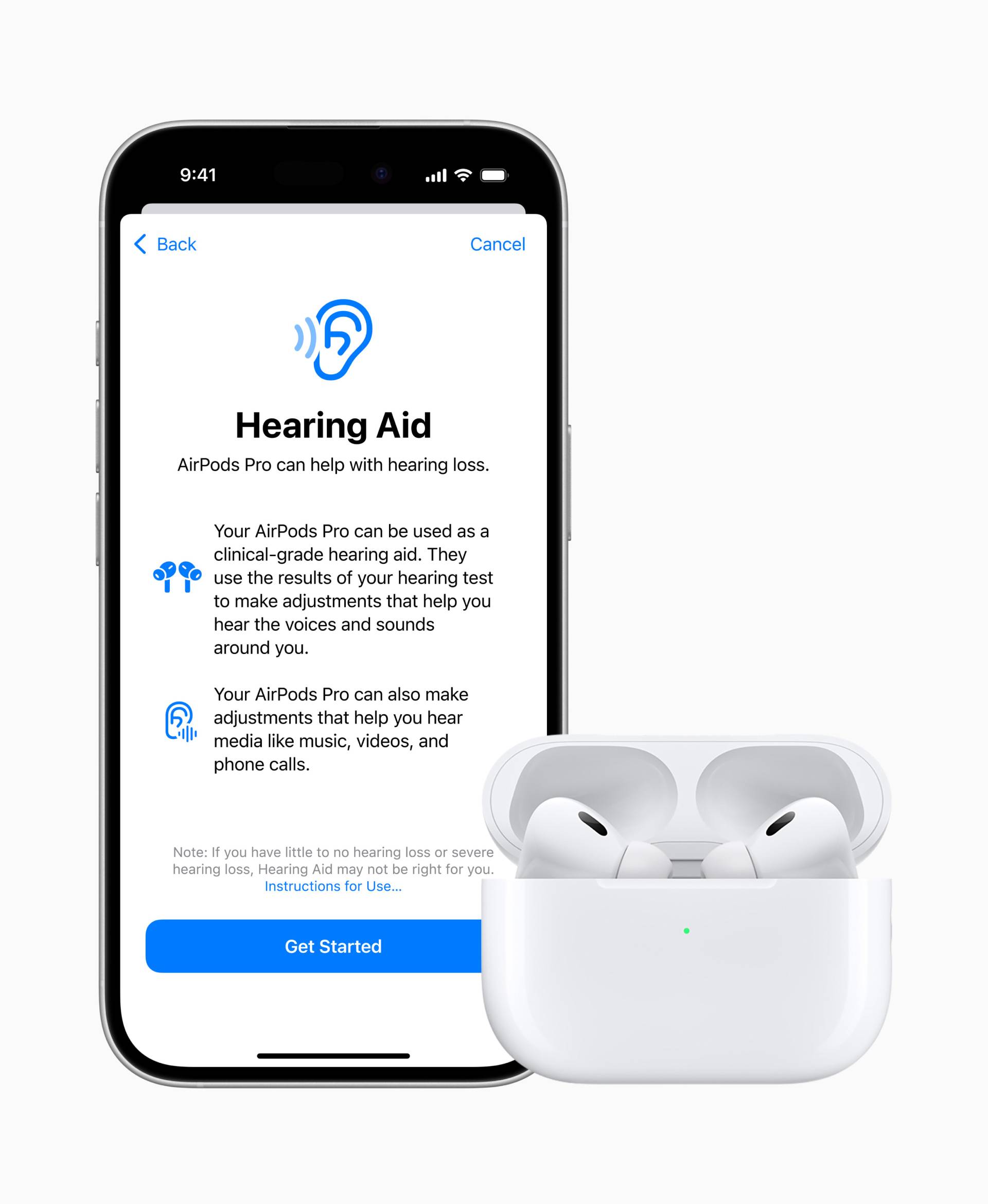 Λειτουργία βαρηκοΐας AirPods Pro 2