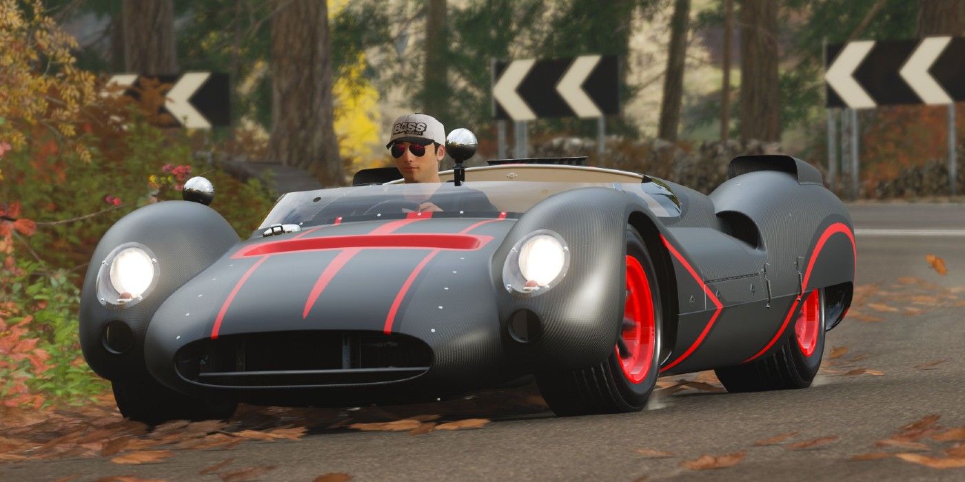 Μετατρέψιμη κεφαλή Forza Horizon 4 Shelby Monaco King Cobra σε κοντινό πλάνο