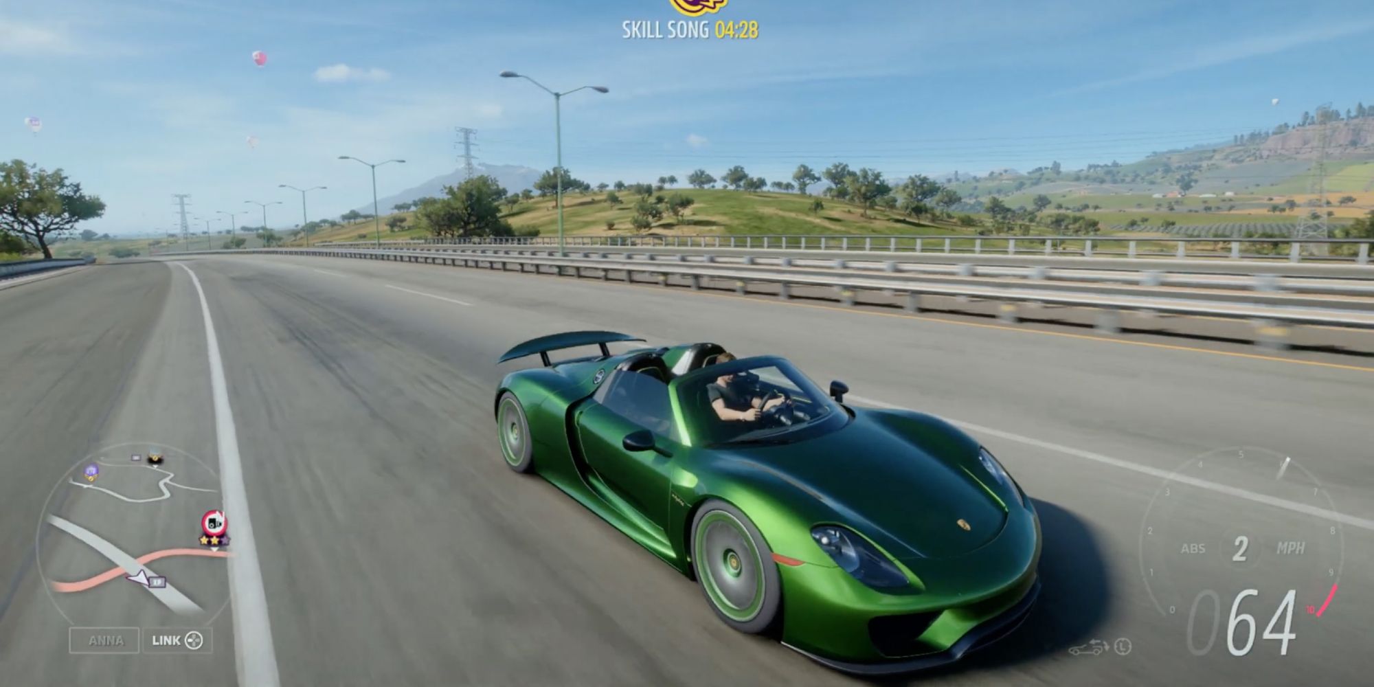 Forza Horizon 5 - Porsche 918 Spyder - Ο παίκτης οδηγεί την πίστα σε μια Porsche