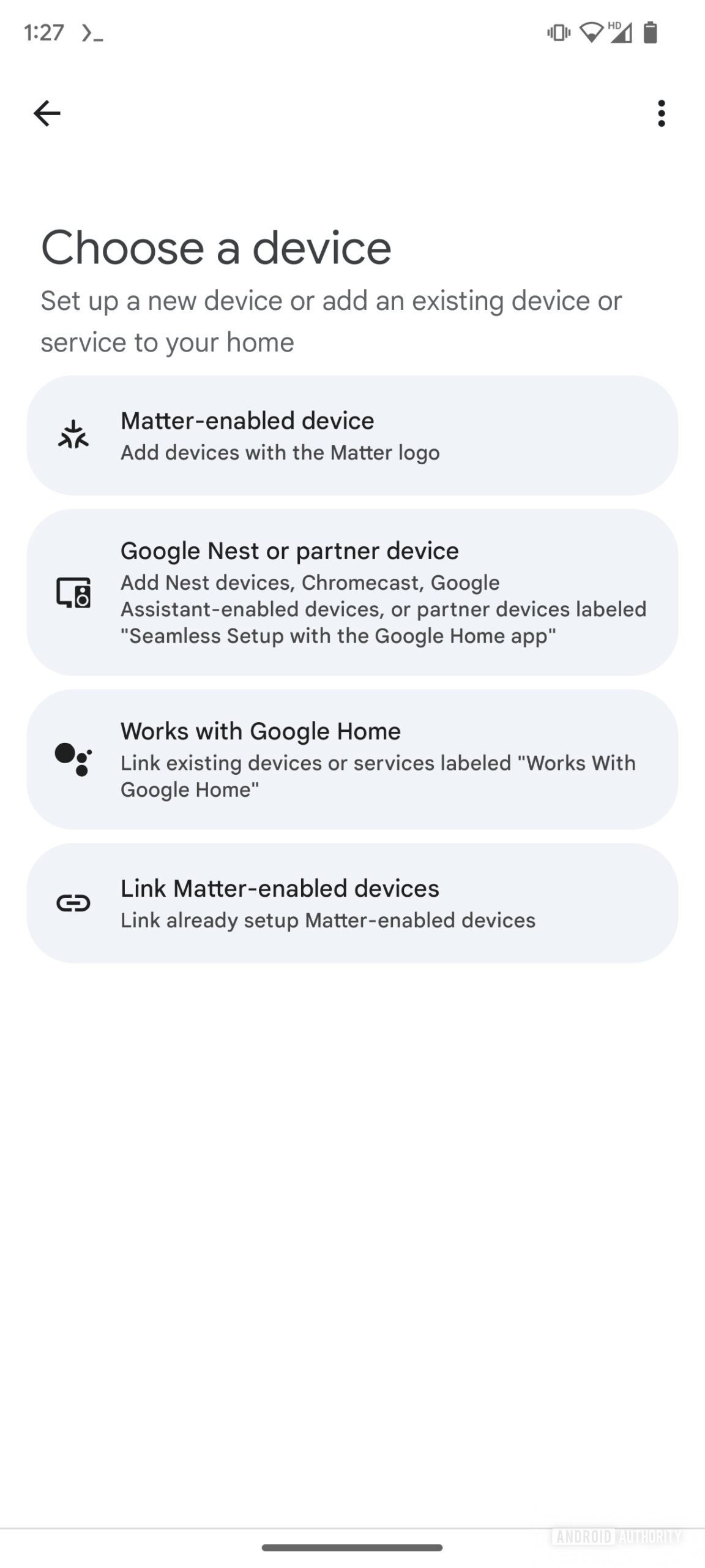 Συσκευή με δυνατότητα Google Home Link Matter (2)