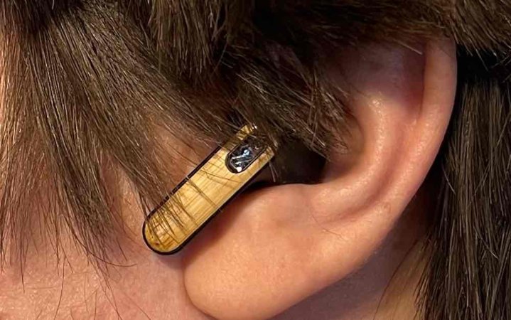  House of Marley TWS earbuds in Brandt's ear