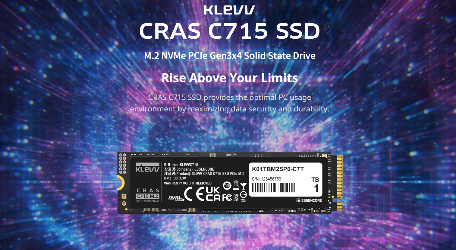 Η KLEVV λανσάρει το GENUINE G560 Gen5 High-End SSD & CRAS C715 Gen3 Budget SSD, Έως 14 GB/s με ψύκτρα 2