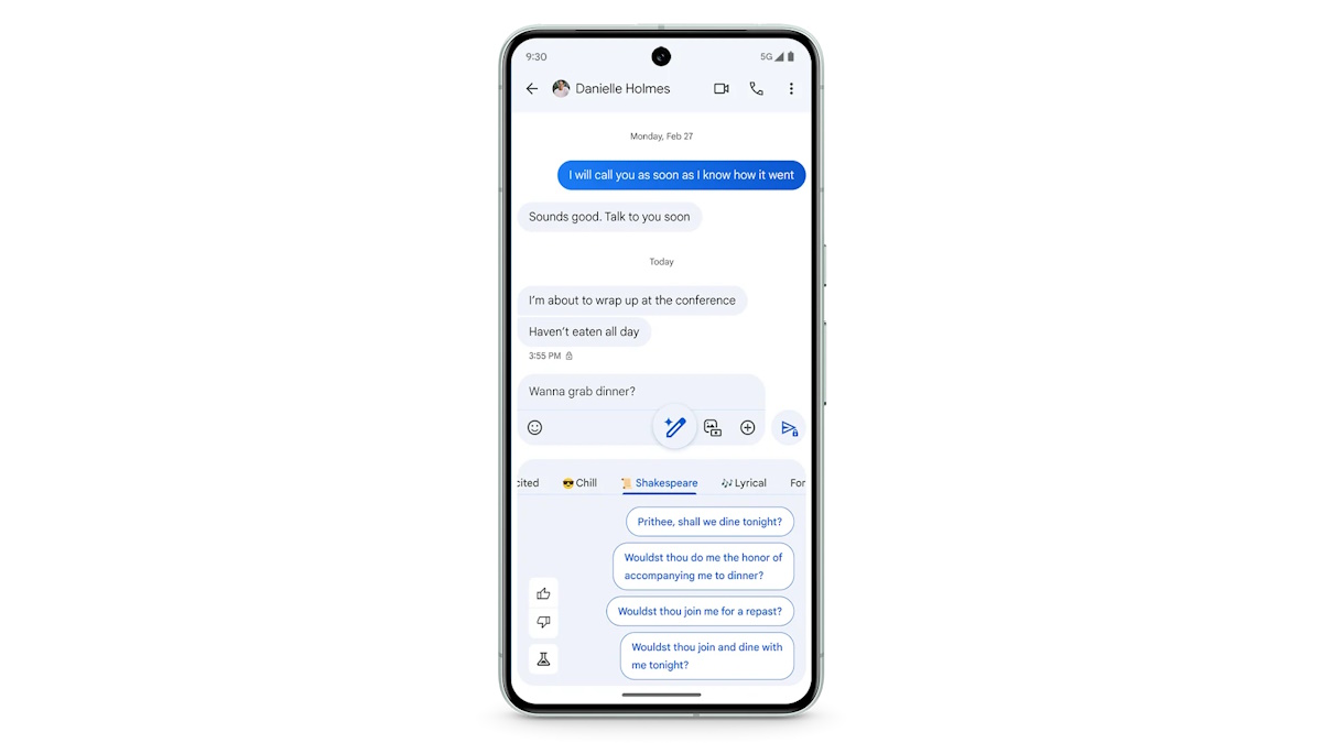 Magic Compose στο Google Messages στη σειρά Pixel 8