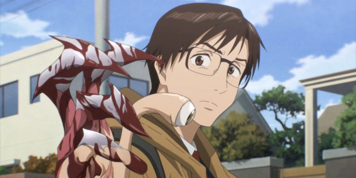 Parasyte Shinichi Izumi and Migi hand