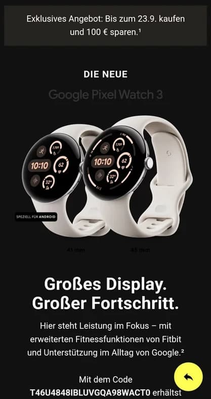 Κωδικός Pixel Watch 3