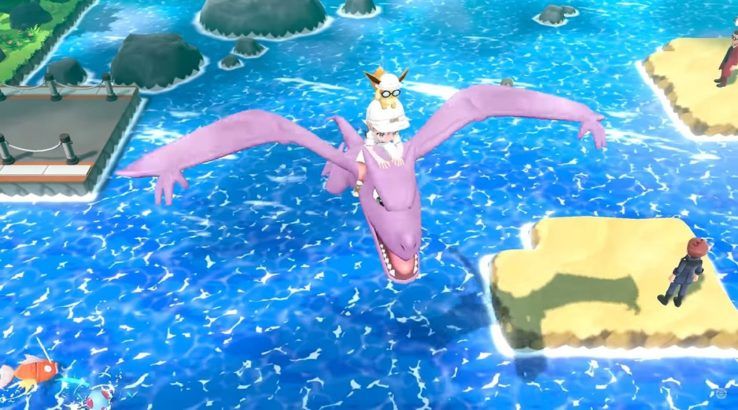 Pokemon Let's Go Flying Aerodactyl