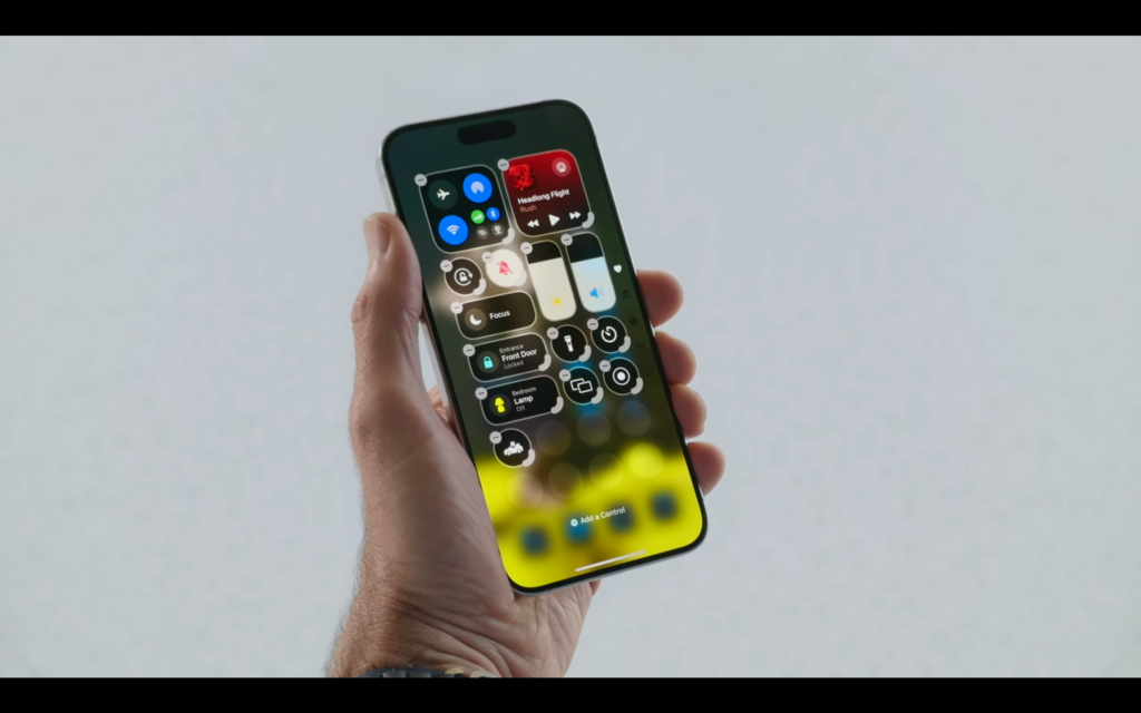 Κέντρο ελέγχου iOS 18