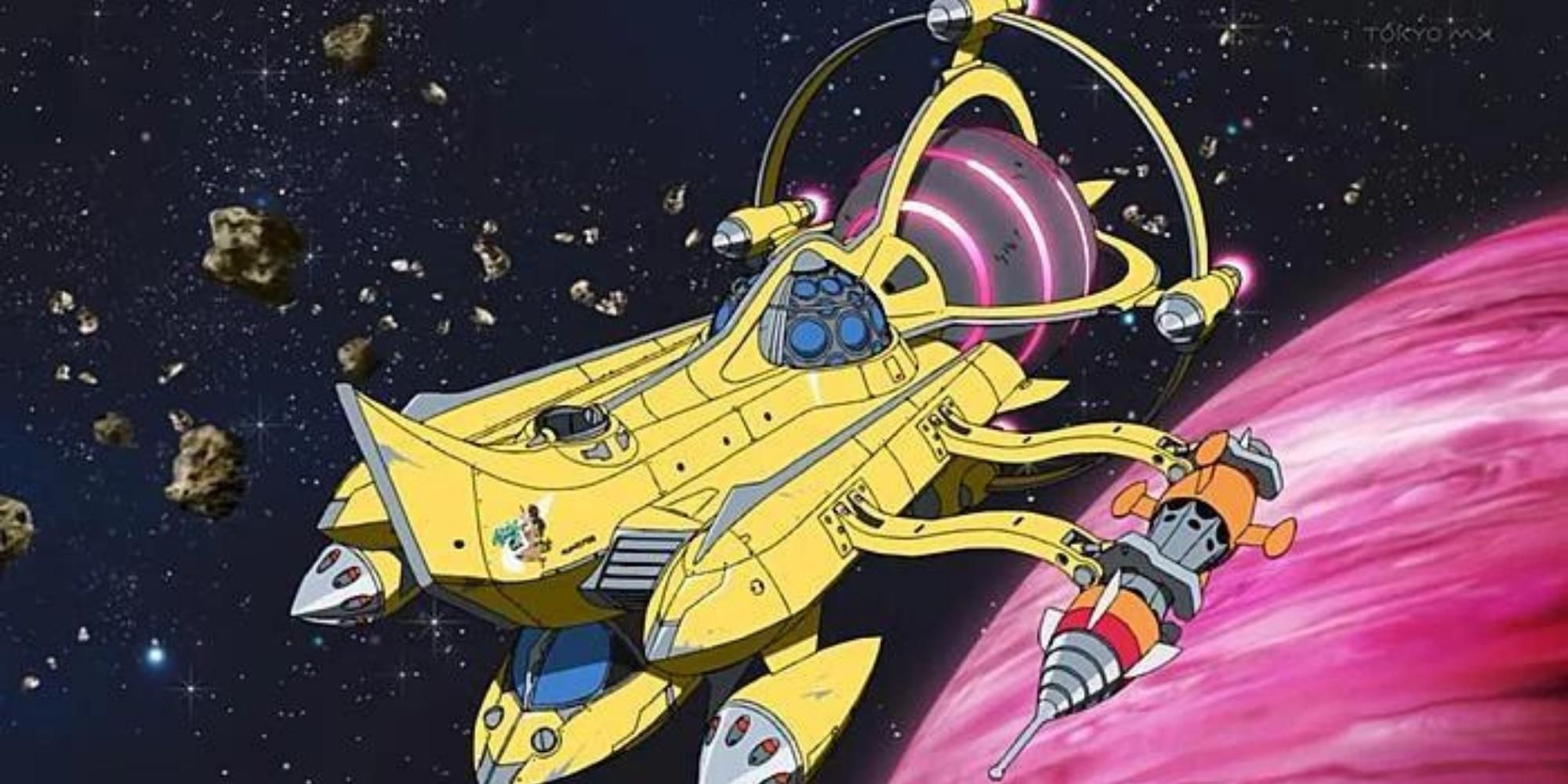 The Aloha Oe spaceship in Space Dandy