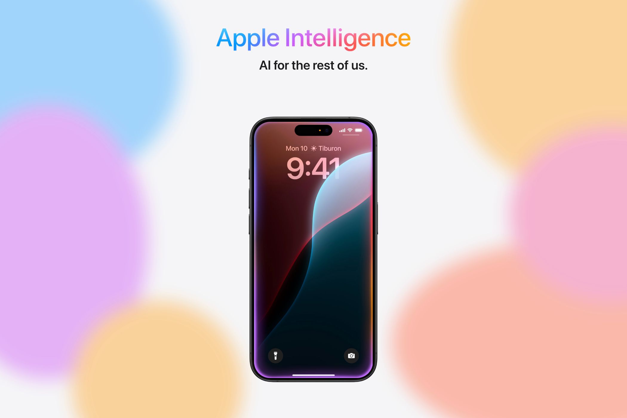 Εμφανισμένη εικόνα Apple Intelligence.