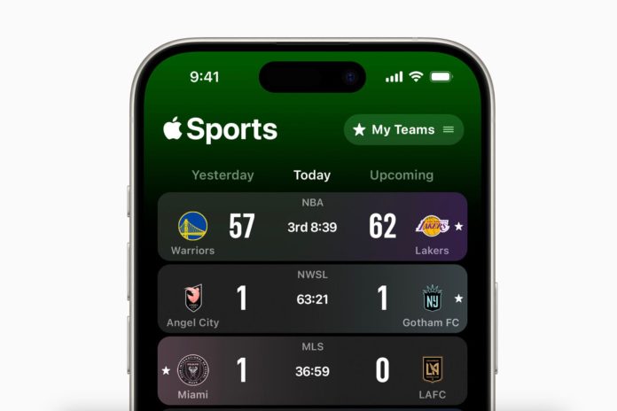 Το Apple Sports προσθέτει ζωντανά αποτελέσματα στην οθόνη κλειδώματος του iPhone σας
