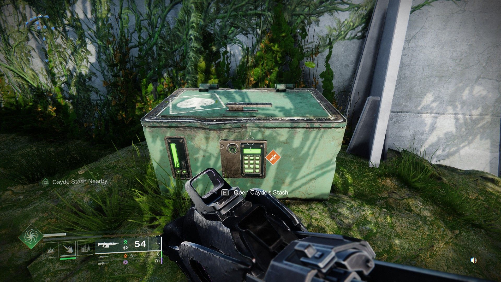 Destiny 2 cayde stash τοποθεσία 1