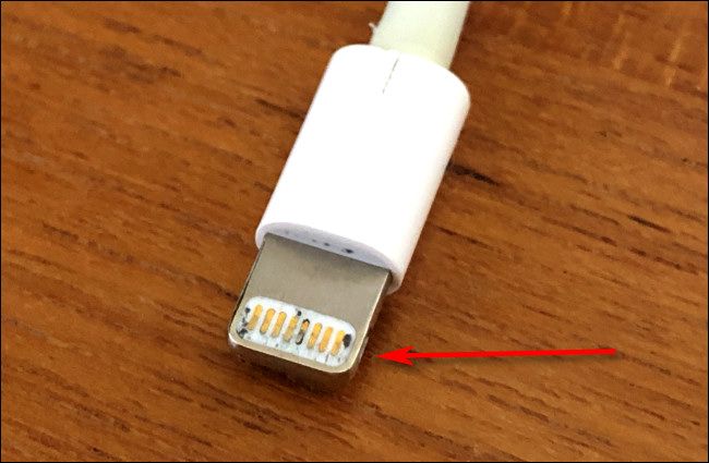 Βρώμικη υποδοχή Apple Lightning