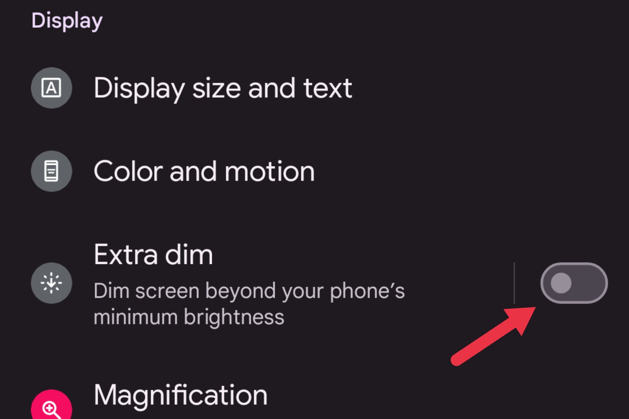 Extra Dim Display Βήμα 2