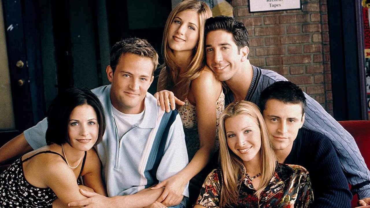 Το καστ των Friends σε μια προωθητική εικόνα για την παράσταση