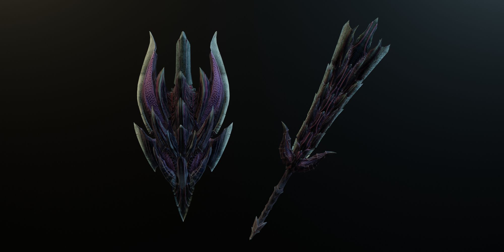 The Alatreon Morphblade model from Monster Hunter World