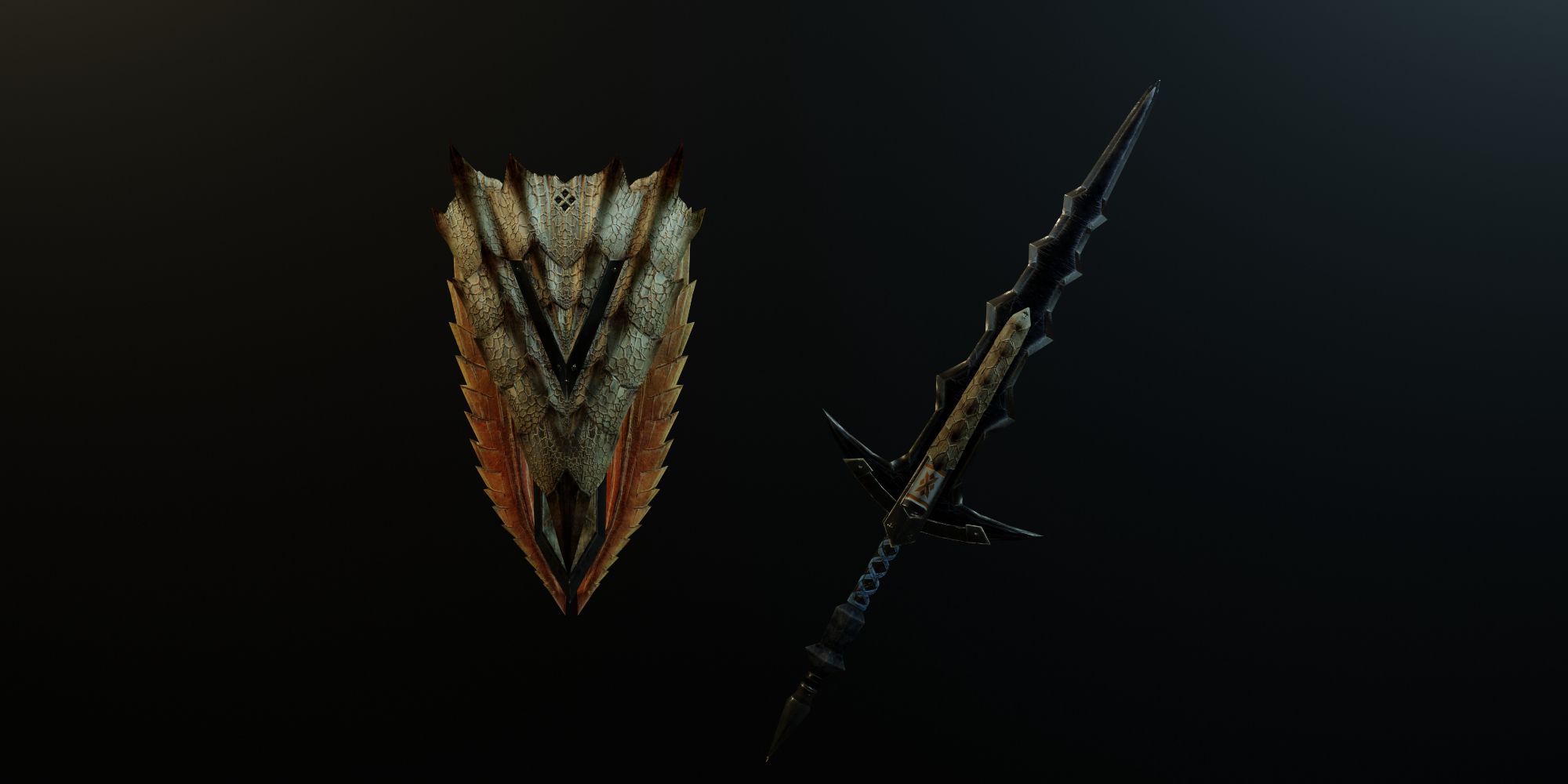 The Elder Wolf Fang model from Monster Hunter World