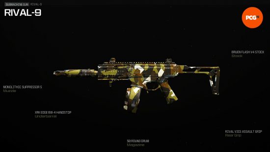 Best MW3 loadouts: a gun with a woodland color scheme.