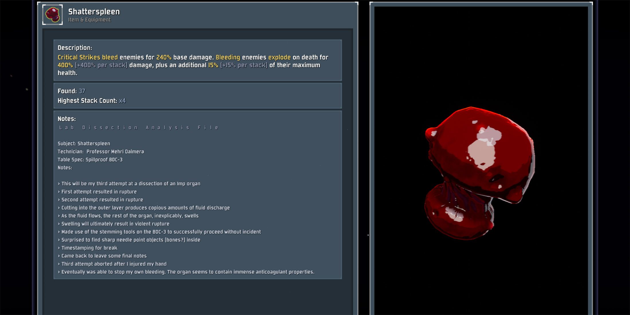 Shatterspleen, Best Boss Items, Risk of Rain 2