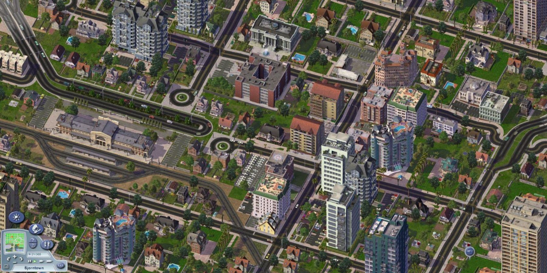 Μια αναπτυσσόμενη πόλη στο SimCity 4