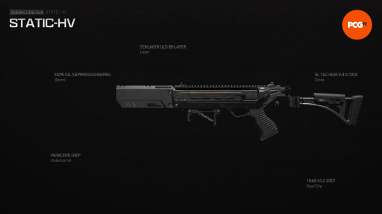 Best MW3 loadouts: a heavily modified smg with a large suppressed barrel.