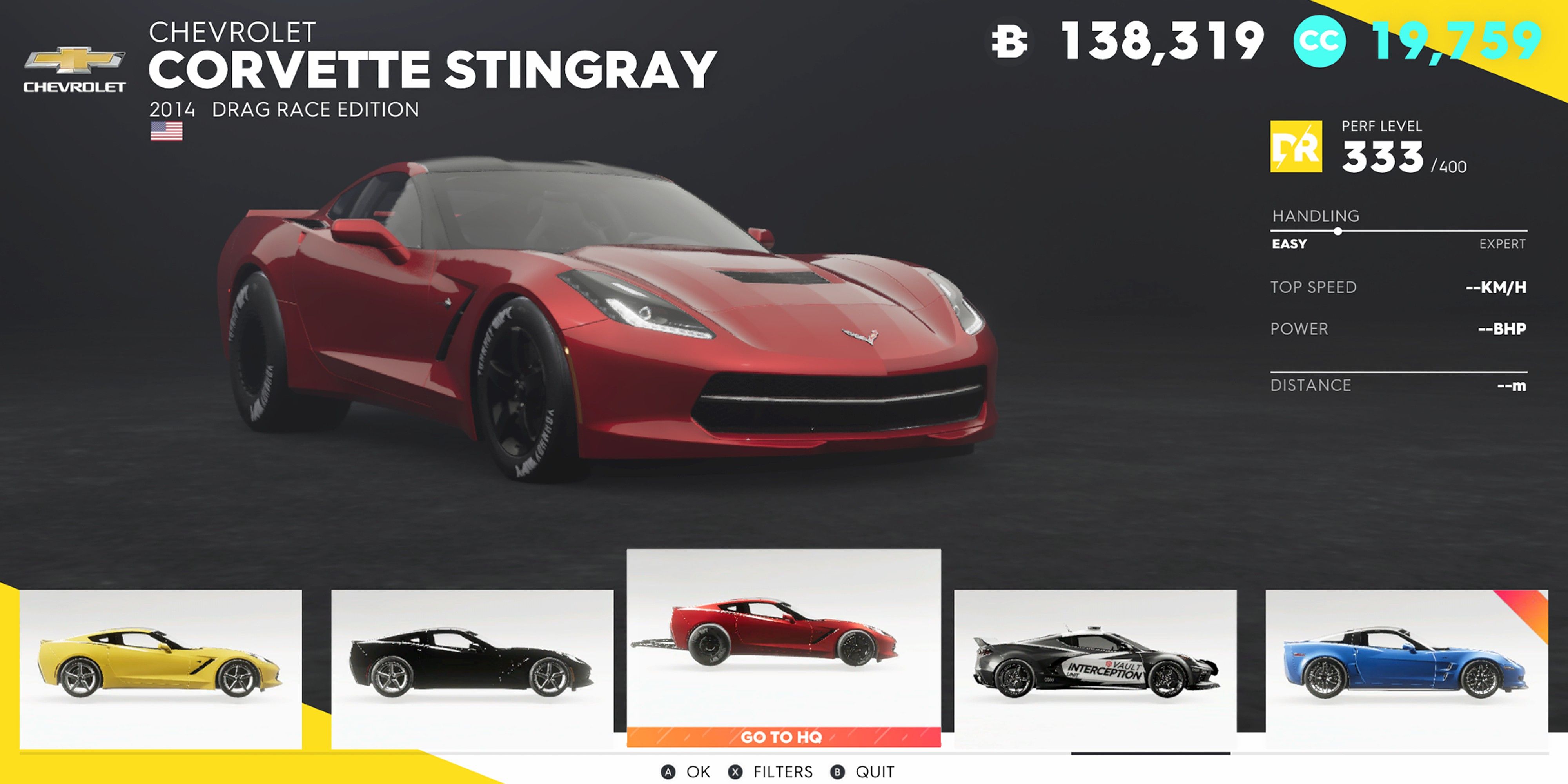 Το Crew 2 Chevrolet Corvette Stingray Drag