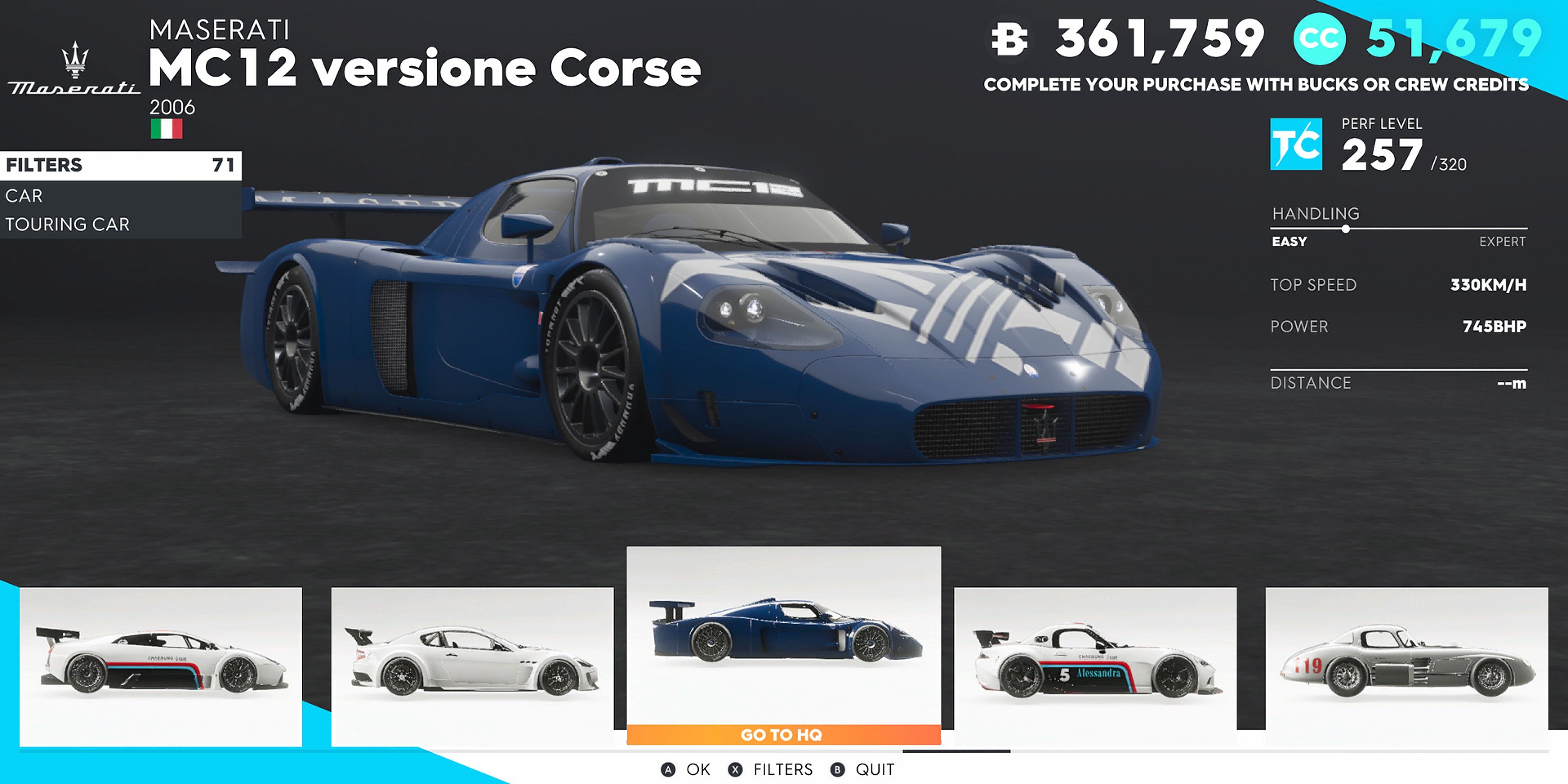 The Crew 2 Maserati MC12 Versione Corse