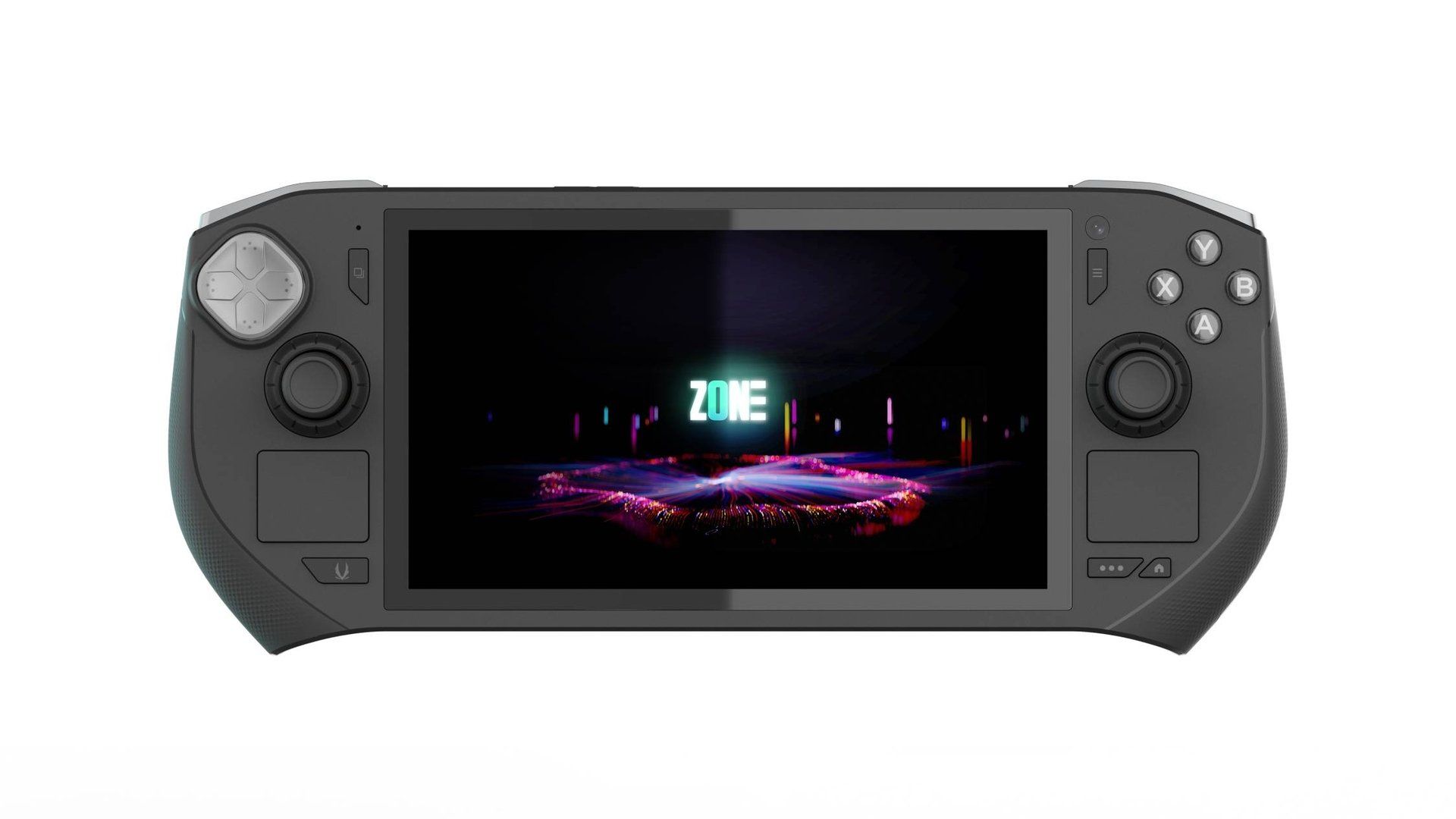 Το μπροστινό μέρος της Zotac Zota PC Gaming Handheld.