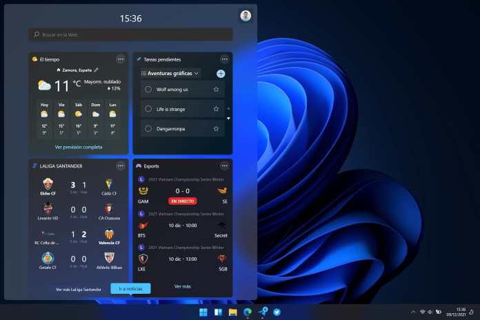 widgets windows 11