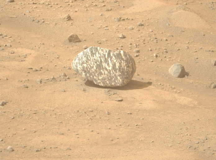 zebra rock on Mars