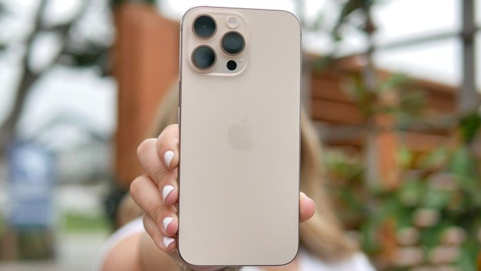 iPhone 16 Pro Max shown in hand