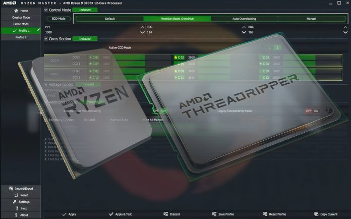 Η AMD τερματίζει την υποστήριξη για επεξεργαστές Ryzen και Threadripper 1ης και 2ης γενιάς στο Ryzen Master
