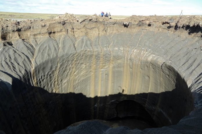 Image of a Siberian crater