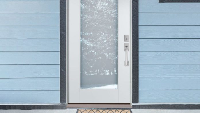 Home Depot Smart Glass Door on front of house