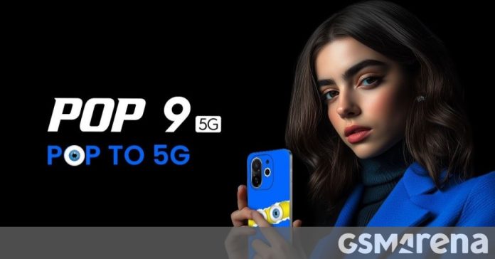 Το Tecno Pop 9 5G έρχεται με Dimensity 6300, οθόνη 120 Hz και κάμερα 48 MP
