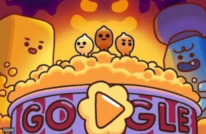 Eνα διασκεδαστικό battle royale game στο σημερινό Google Doodle: Αφιερωμένο στο αγαπημένο σνακ μικρών και μεγάλων, το popcorn