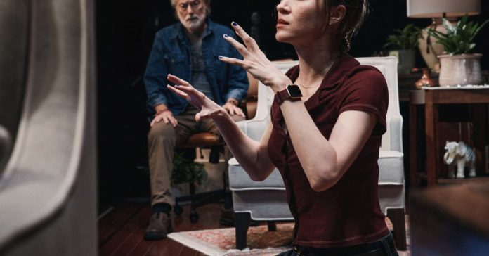 A still of Peter Friedman and Sydney Lemmon in Job